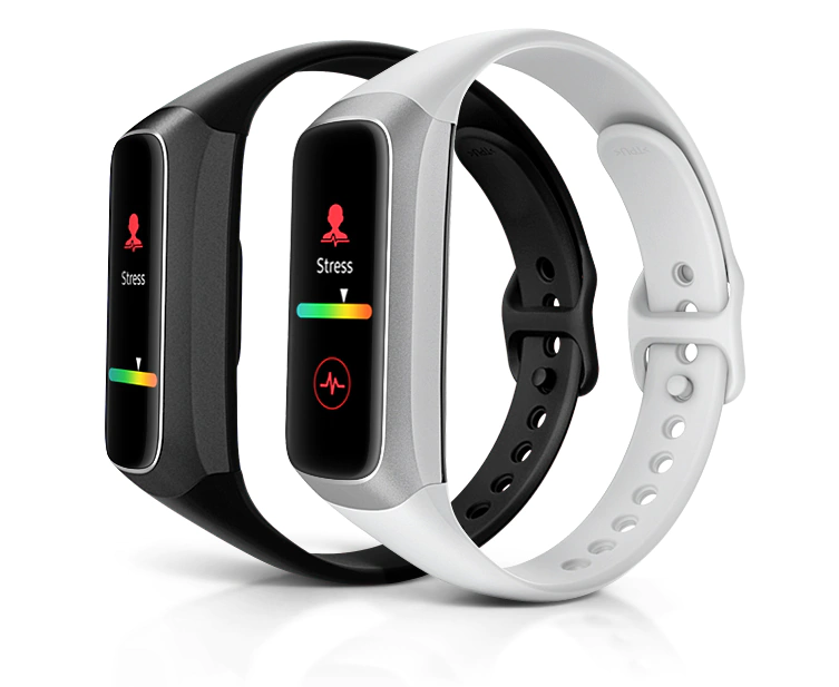 Galaxy Fit com controle de estresse.