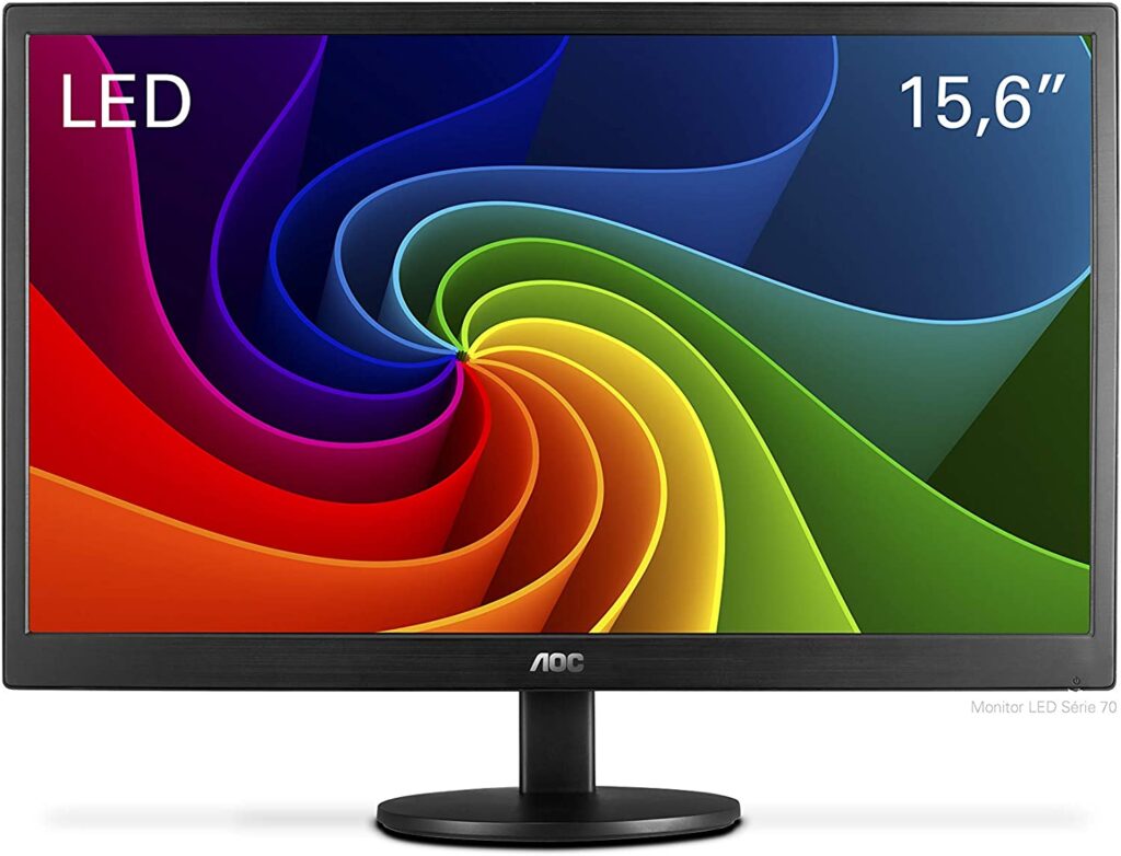 melhores monitores: AOC 15,6"