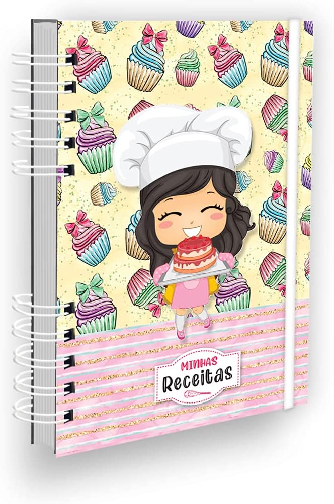 Caderno de receitas de presente para quem gosta de cozinhar