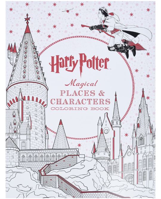 Livro de colorir de presente para fãs de Harry Potter