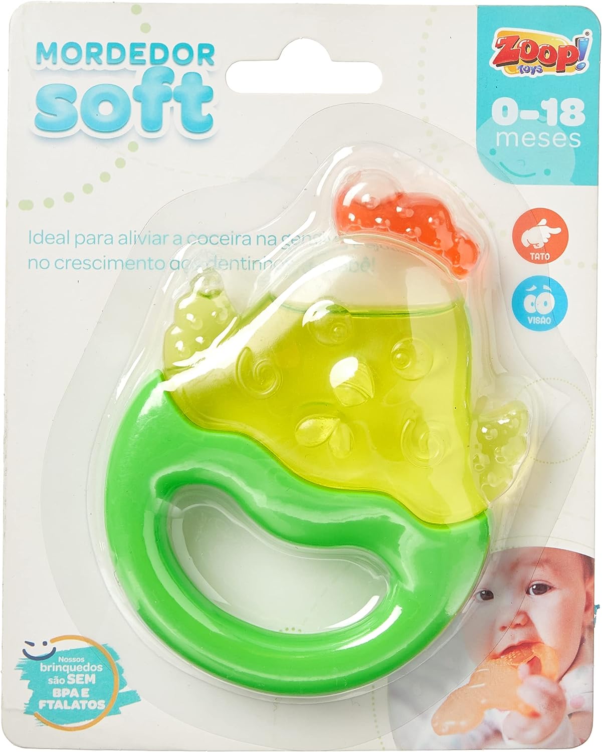 brinquedo de 0 a 6 meses Mordedor Soft Zoop Toys