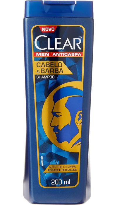 Shampoo para barba e cabelo Clear 