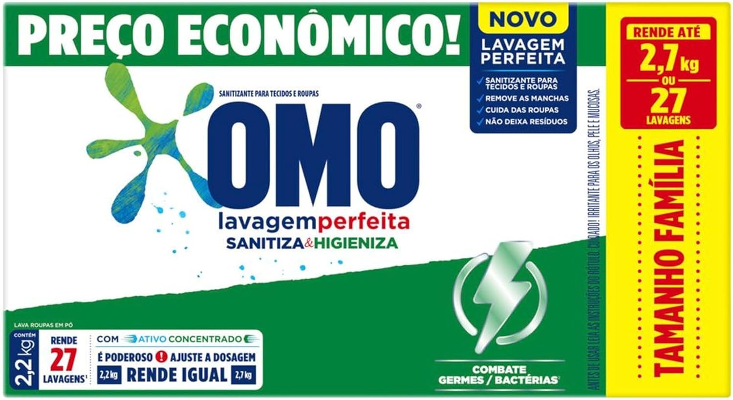 OMO Lavagem Perfeita Sanitizante