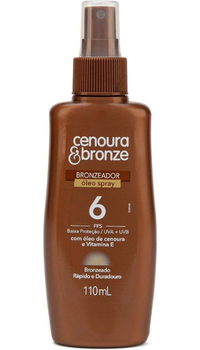 bronzeador Cenoura e Bronze