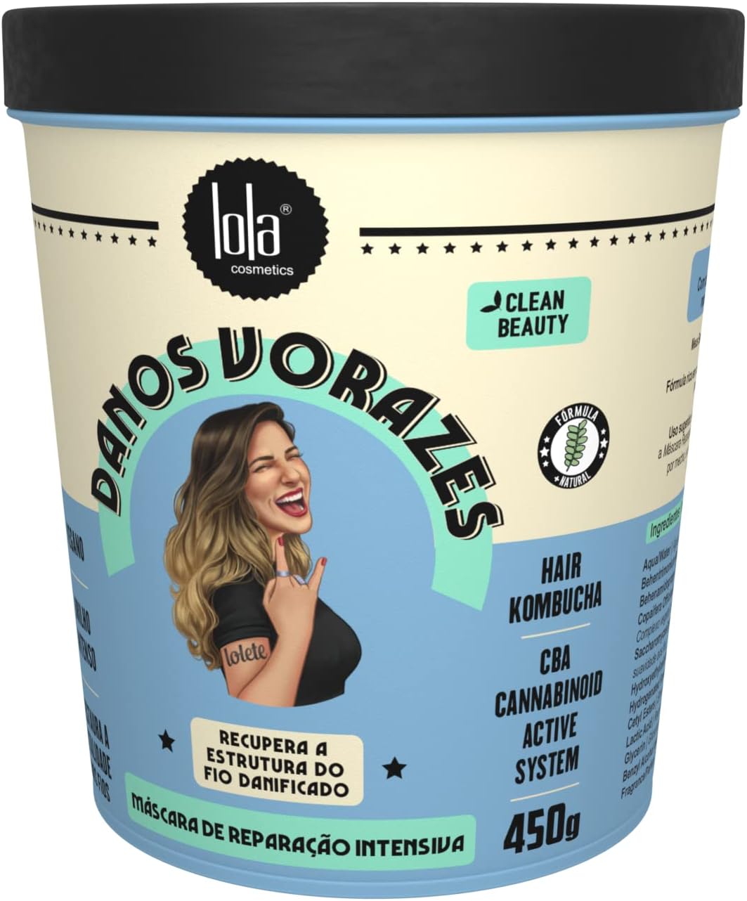 máscara para frizz Lola Cosmetics Danos Vorazes