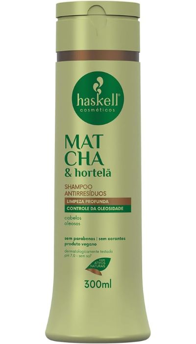 Shampoo antirresíduos Haskell Matcha & Hortelã