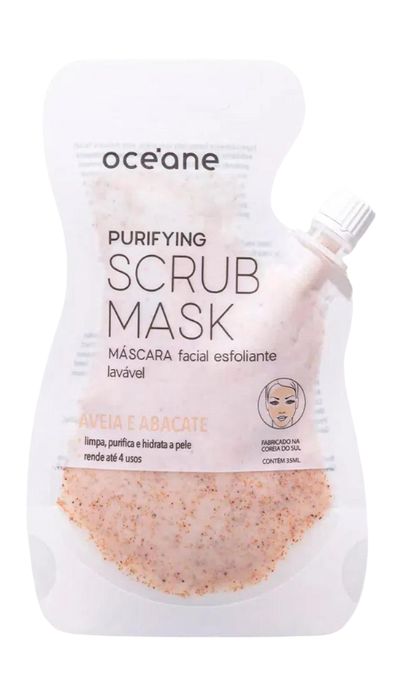 máscara facial Purifying Scrub Mask Aveia e Abacate