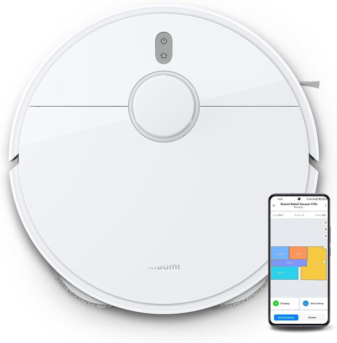 robô aspirador com mapeamento Xiaomi Robot Vacuum S10