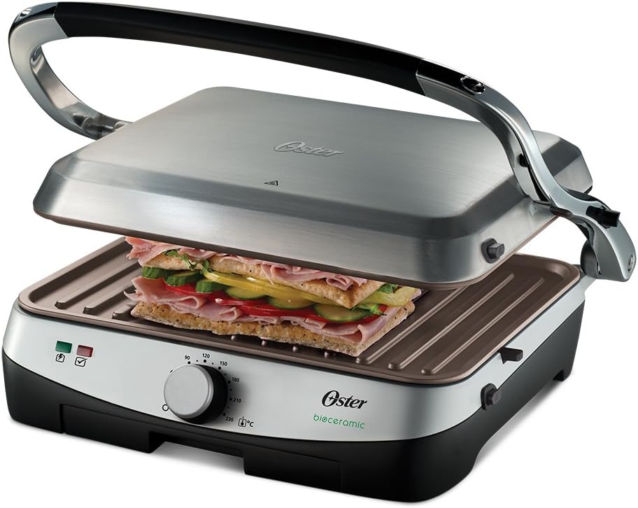 grill elétrico Oster Bioceramic 2 Em 1