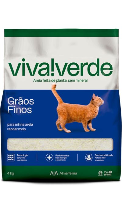 areia para gato Viva Verde