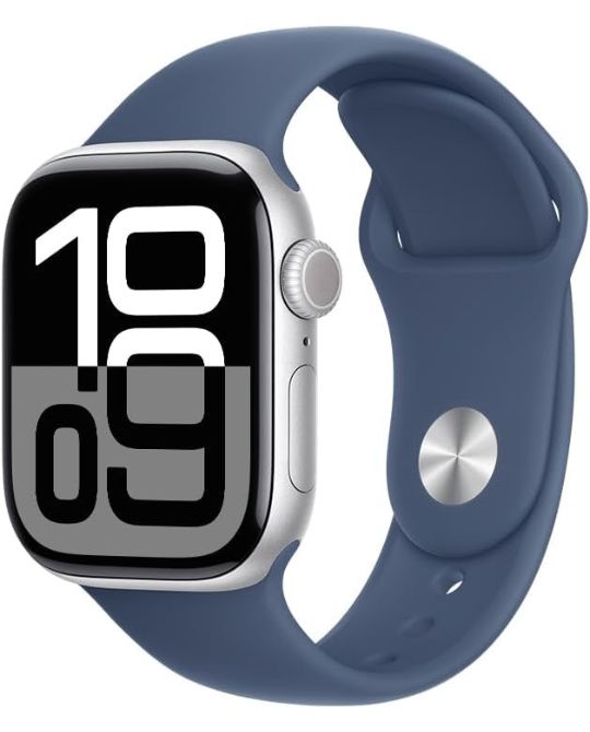 Apple Watch 10 prata e azul