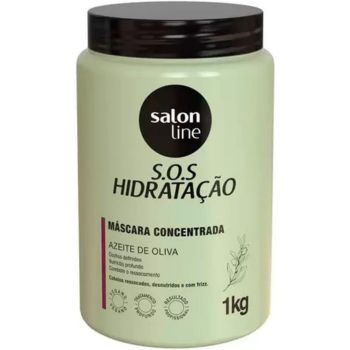 máscara para cabelo cacheado Salon Line SOS Hidratação Azeite de Oliva