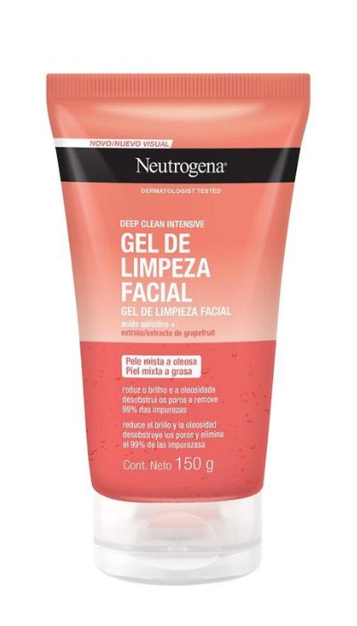 gel de limpeza Neutrogena Deep Clean Intensive Grapefruit